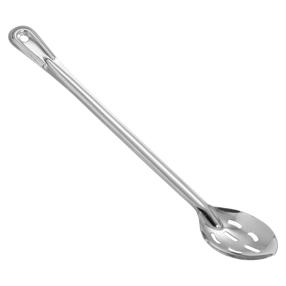 Picture of Winco BSST-18 Heavy-Duty Basting Spoon, Stainless Steel, 1.5 mm - Slotted, 18 in.