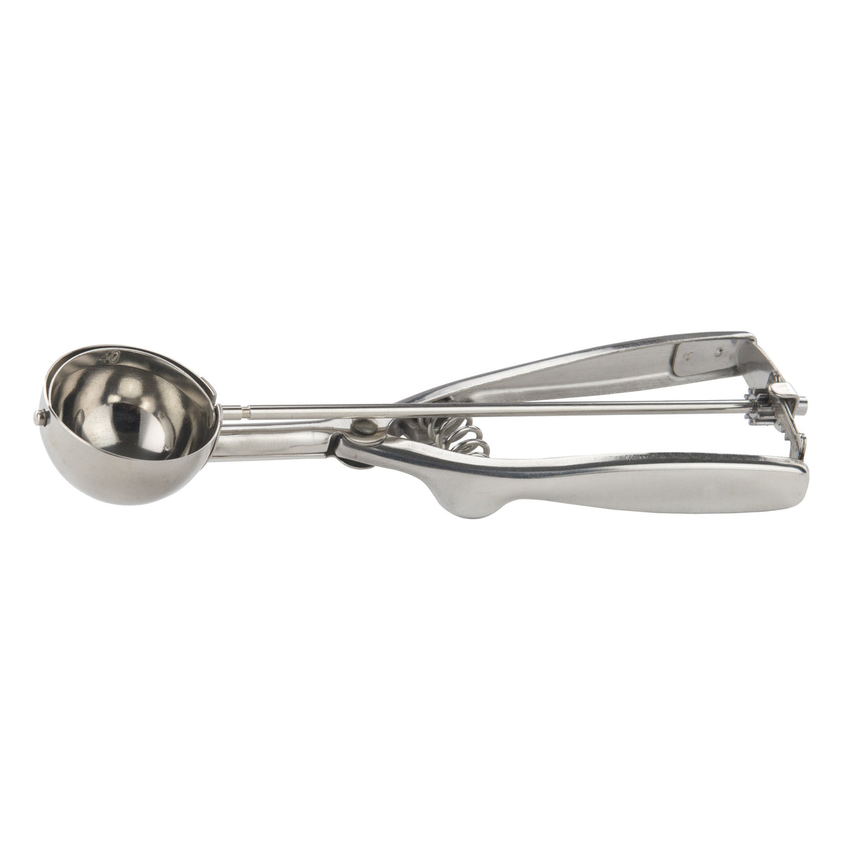 Picture of Winco ISS-40 Stainless Steel Squeeze Disher & Portioner, Size 40 - 0.88 oz