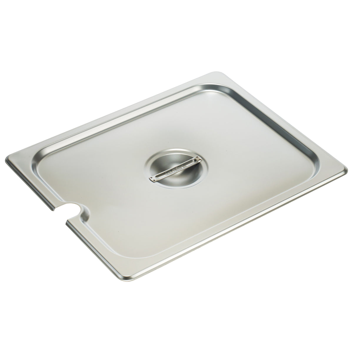 Picture of Winco SPCH 18-8 Stainless Steel Steam Pan Cover, Slotted - Half Size