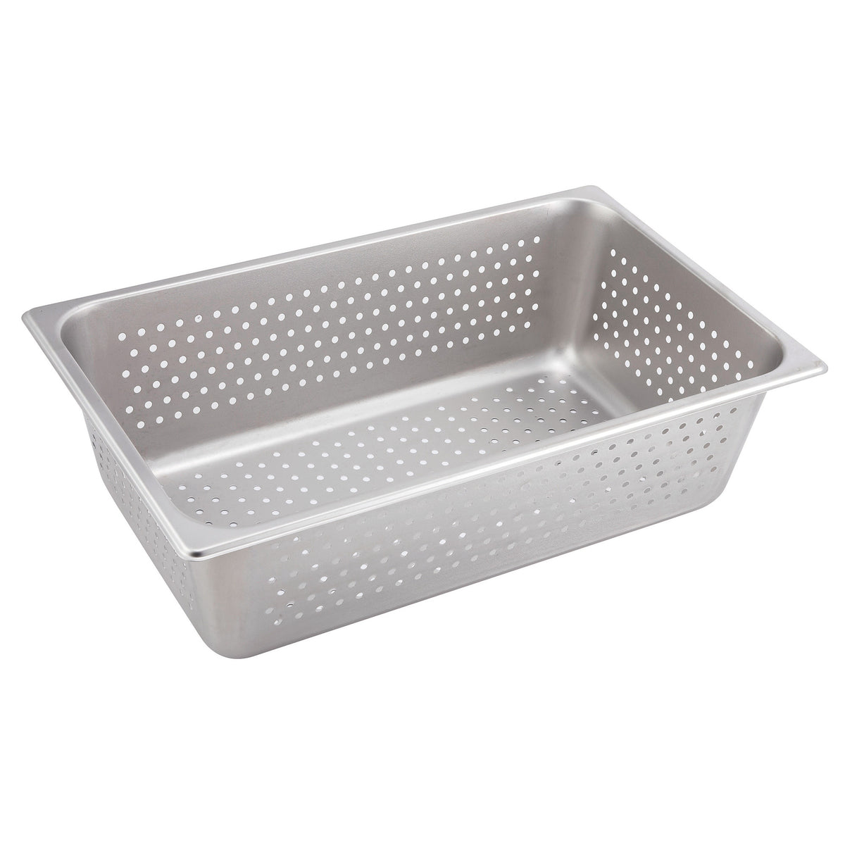 Picture of Winco SPFP6 Perforated Steam Pan, 25 Gauge - Stainless Steel - Full Size, 6 in.