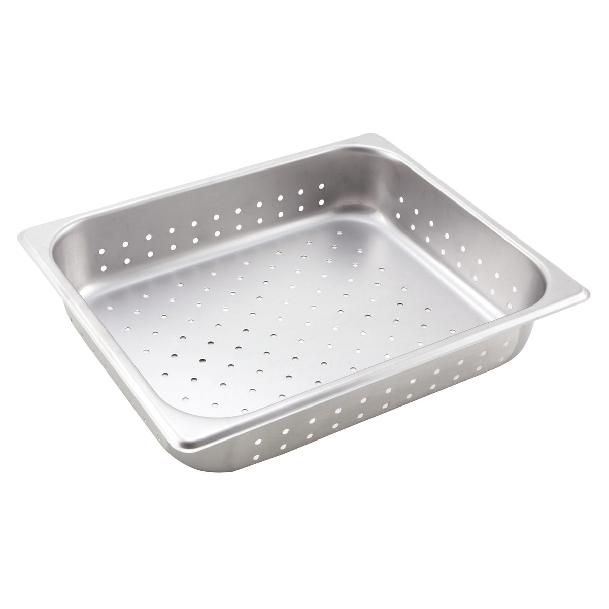 Picture of Winco SPHP2 Perforated Steam Pan, 25 Gauge - Stainless Steel - Half Size, 2.5 in.