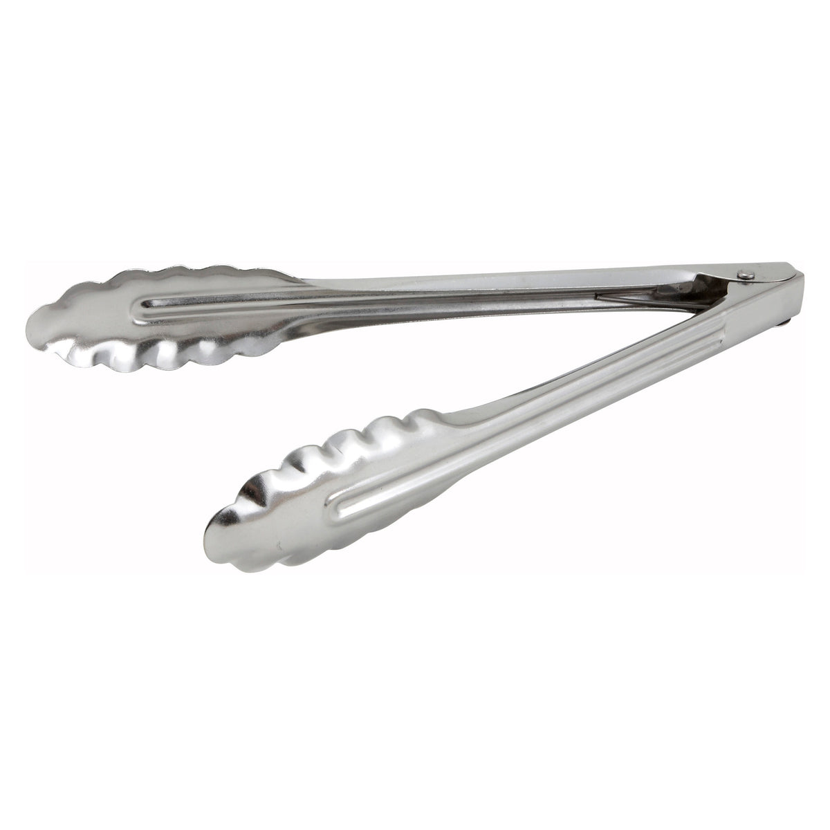 Picture of Winco UT-9LT Stainless Steel Utility Tongs, Medium Weight - 9 in., 0.6 mm
