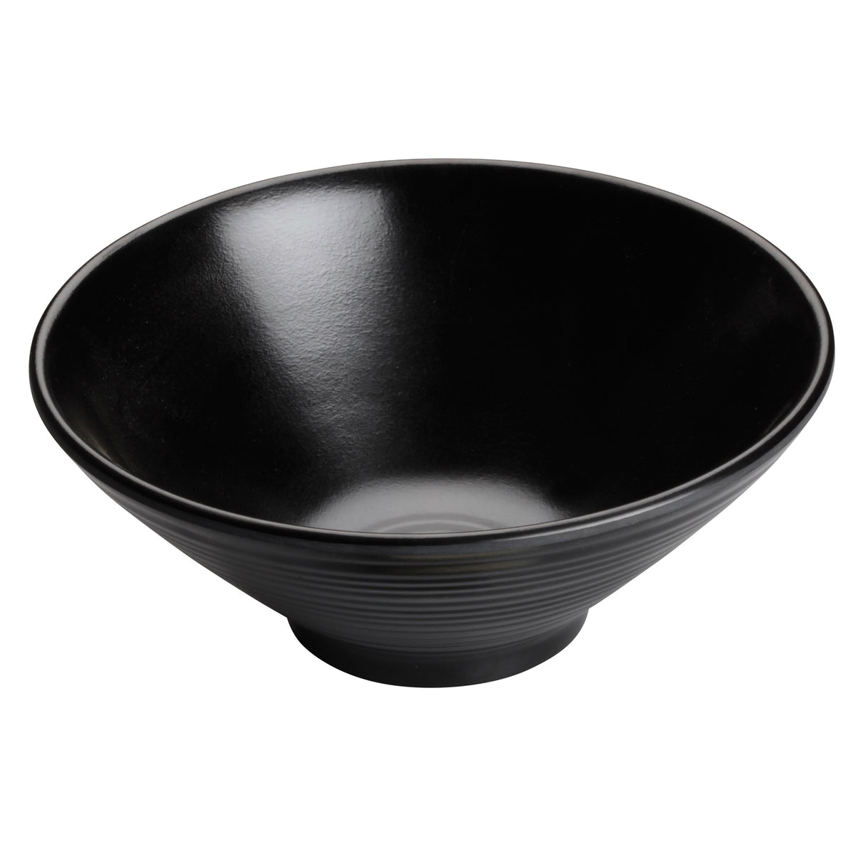 Picture of Winco WDM014-302 6.88 in. Dia. Melamine Bowl, Black, 24 Piece