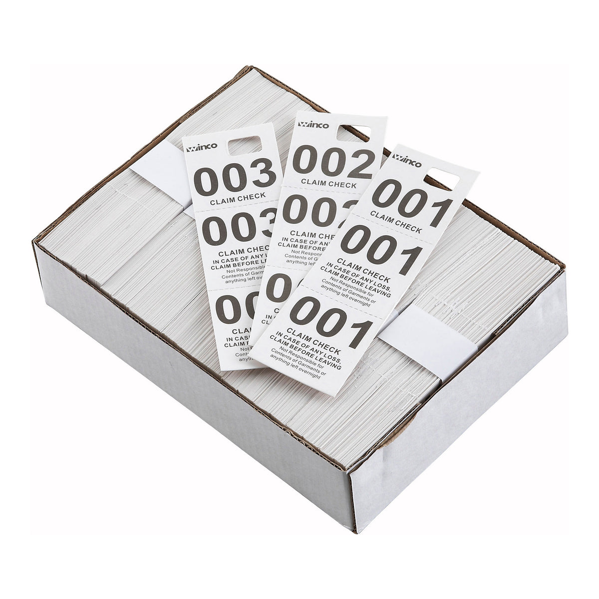 CCK5WT Coat Check Tickets44 White44 500 Piece