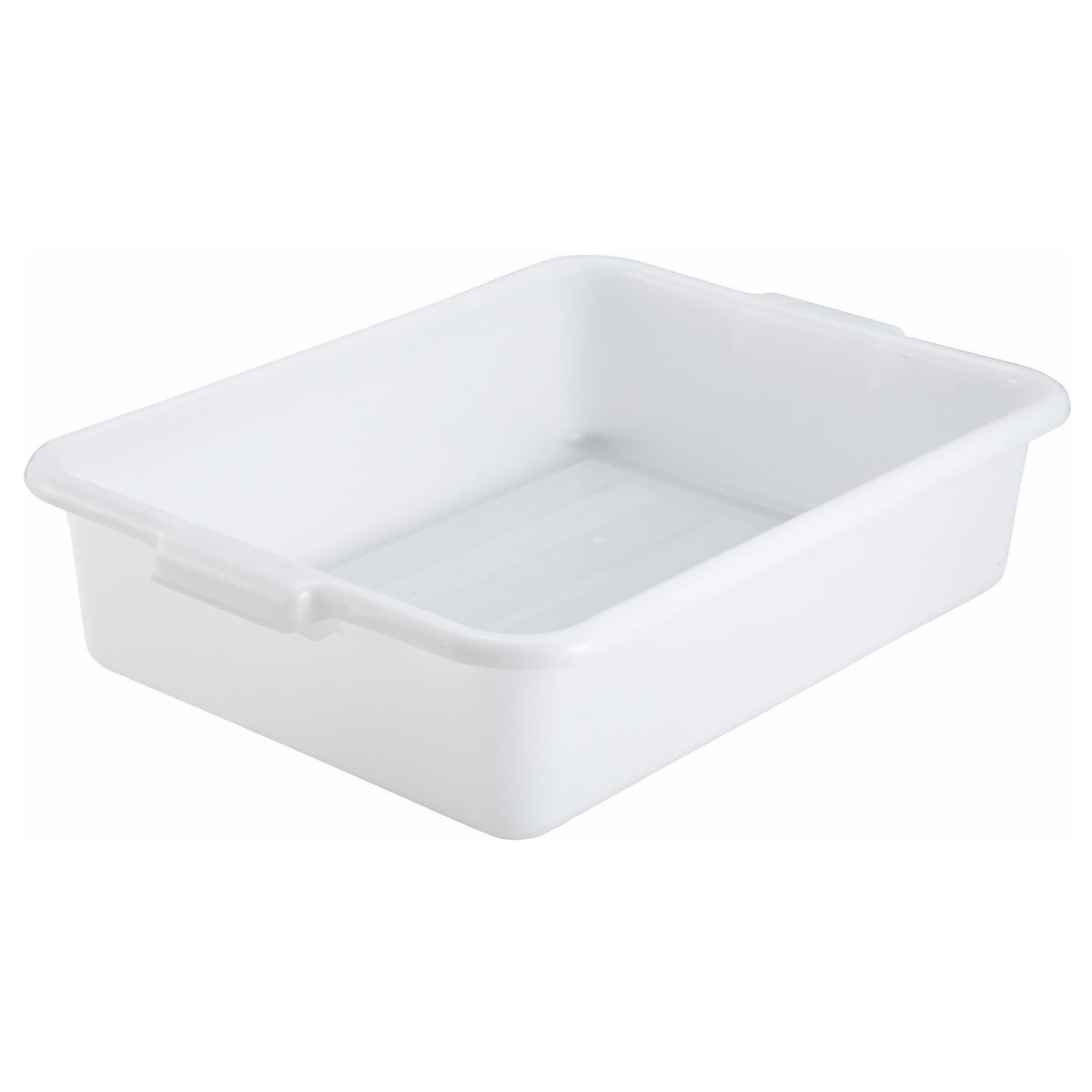 Picture of Winco PL-5W Standard Weight Polypropylene Dish Box, 5 in. Depth - White