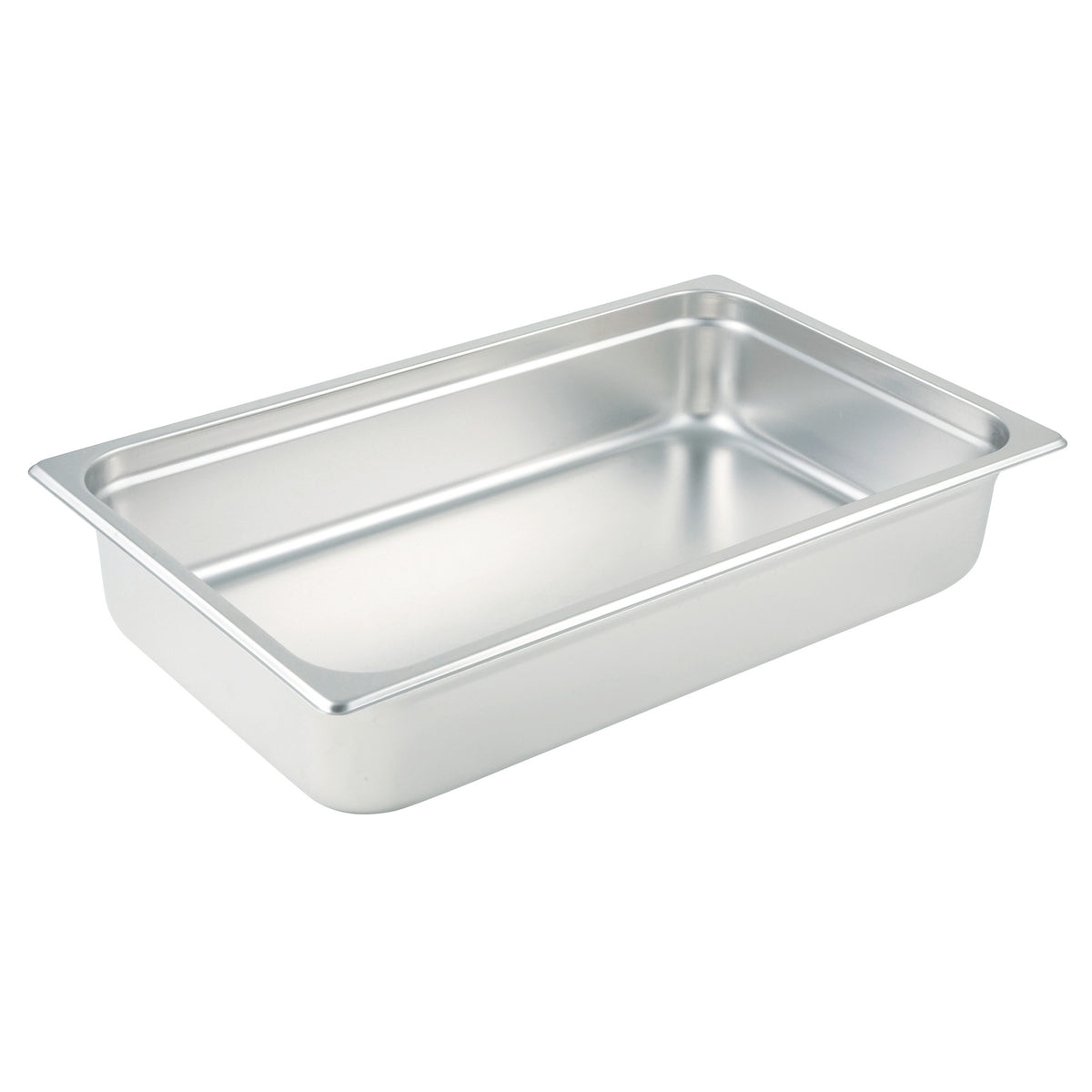 Picture of Winco SPJM-104 Anti-Jam Steam Pan, 24 Gauge - Stainless Steel - Full Size, 4 in.