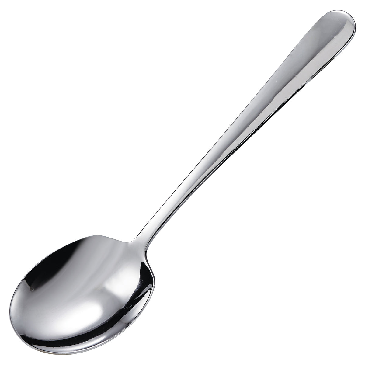 Picture of Winco SRS-2 Serving Spoons, Round Edge, Stainless Steel