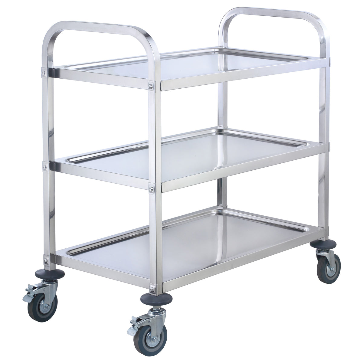 Picture of Winco SUC-30 Stainless Steel Trolley, 3 Tiers - 30 x 16 x 33 in.