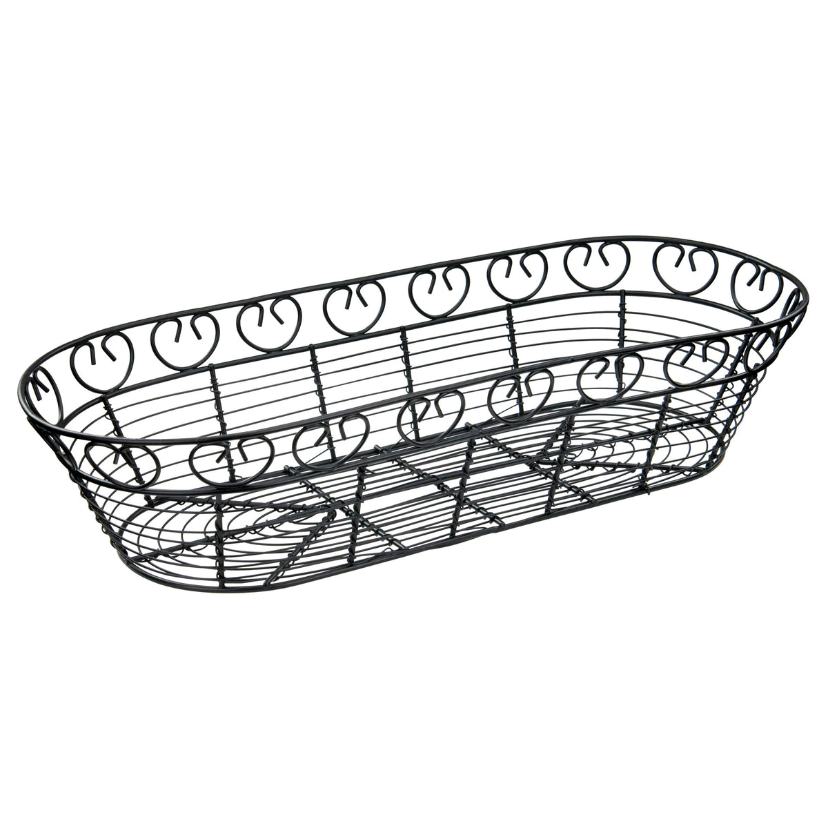 Picture of Winco WBKG-15 15 x 6.25 x 3 in. Oval Wire Serving Basket