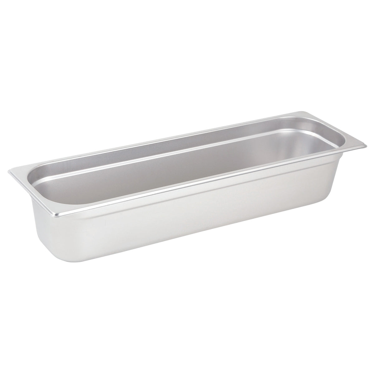 Picture of Winco SPJH-4HL Anti-Jam Half Size Long Steam Pan, 22 Gauge - Stainless Steel - 4 in.
