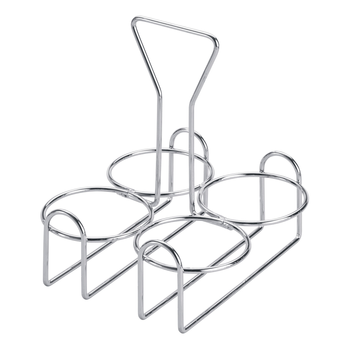 Picture of Winco WH-9 Chrome Plated Wire 4-Ring Condiment Jar Rack for CJ-7P & CJ-7G