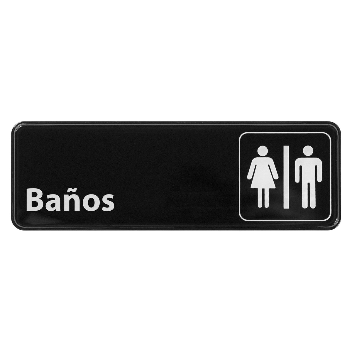 SGN-362 Information Signs, 9 x 3 in, Spanish - Restrooms