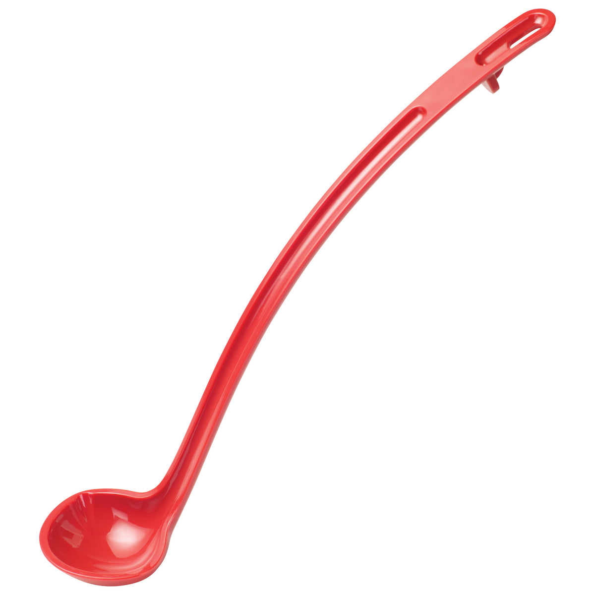 Picture of Winco CVLD-13R Curv Dual Spout Ladle - Red, 13 in. - 1 oz