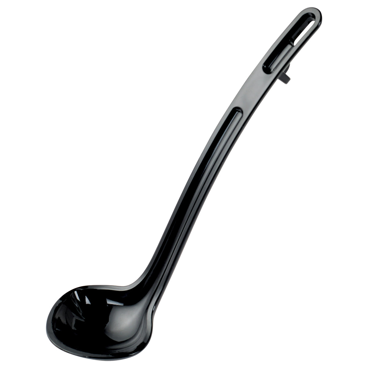 Picture of Winco CVLD-8K Curv Dual Spout Ladle - Black, 8.5 in. - 0.75 oz