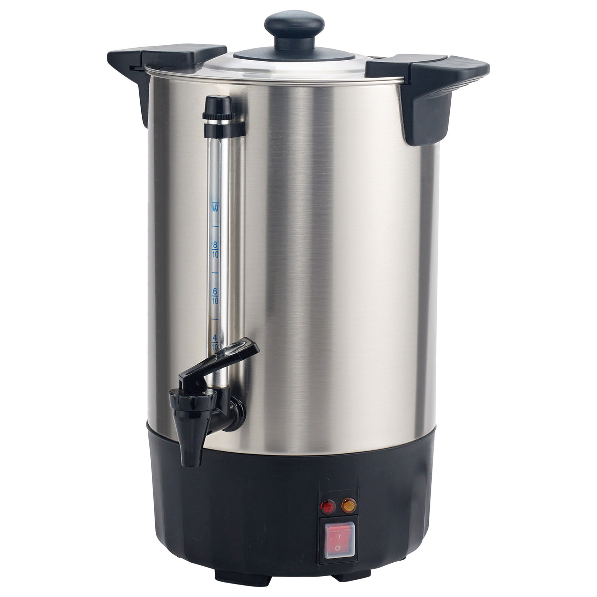 Picture of Winco ECU-50A Electric Stainless Steel Coffee Urn - 50-Cup - 8 Liter - 110-120V, 950W