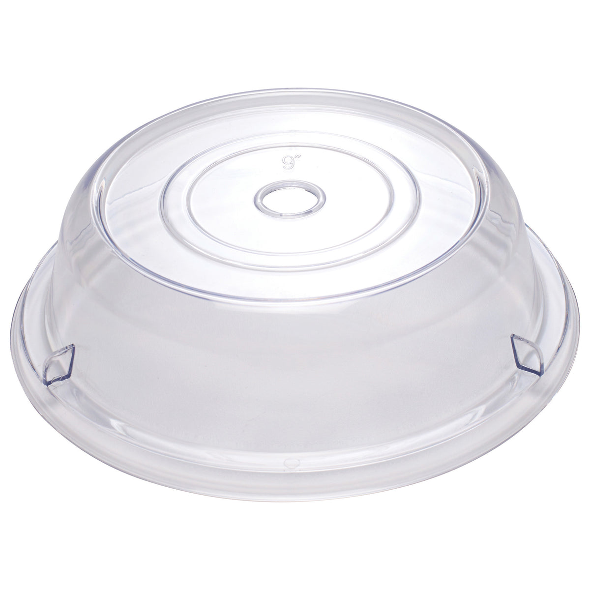 Picture of Winco PPCR-9 Clear Polycarbonate Plate Cover - 9 in. Dia. - 2.5 in. Stackable, PC