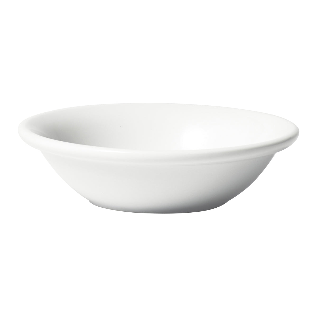 Picture of Winco BFD-5RE Birkhall Fruit Dish with Rolled Edge, 5 oz, White Porcelain, 36 Piece - 4.75 in. Dia. x 1.5 in.