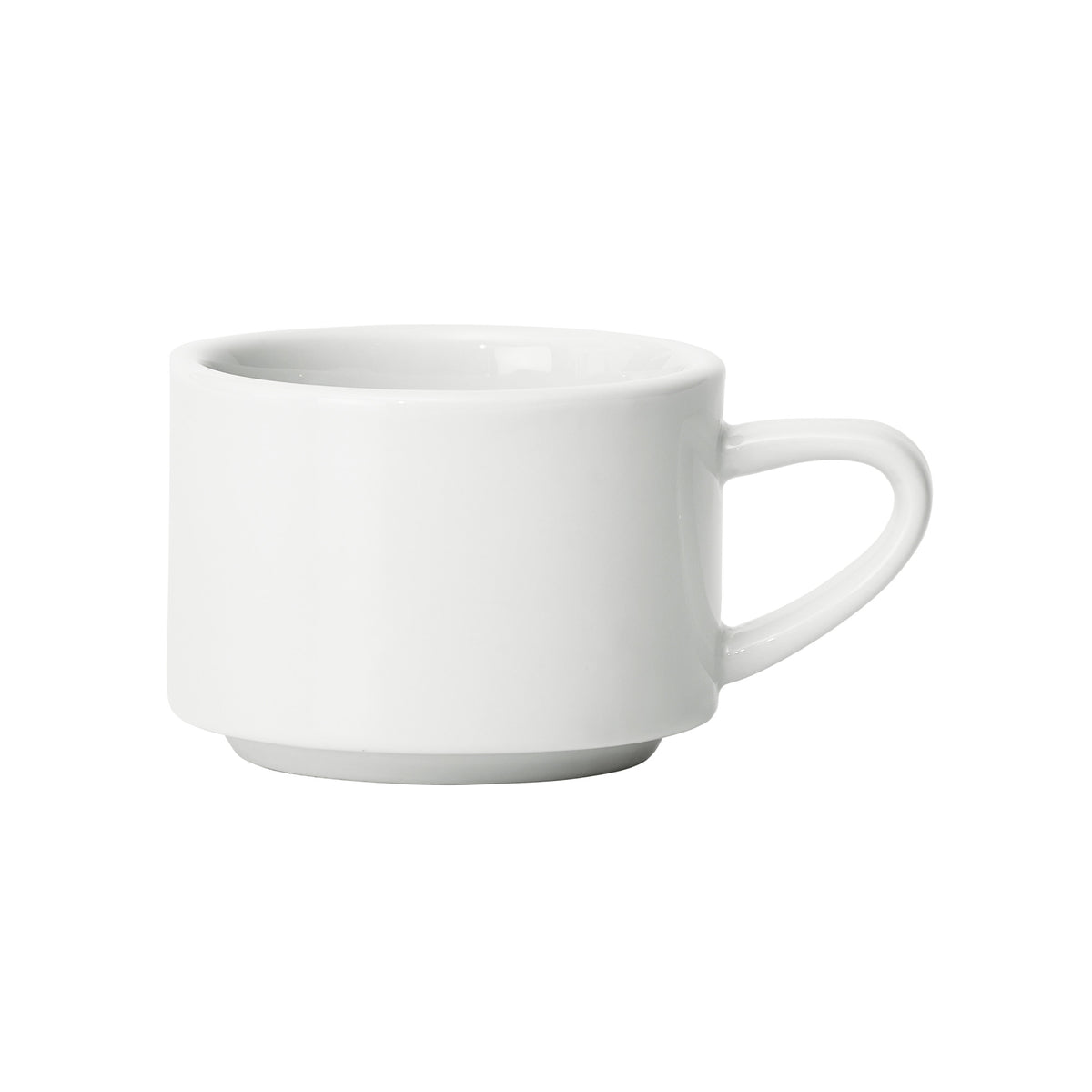 Picture of Winco BCC-75N Birkhall Stacking Coffee Cup, 7.5 oz, White Porcelain, 3.25 in. Dia. x 2.15 in. - 36 Piece