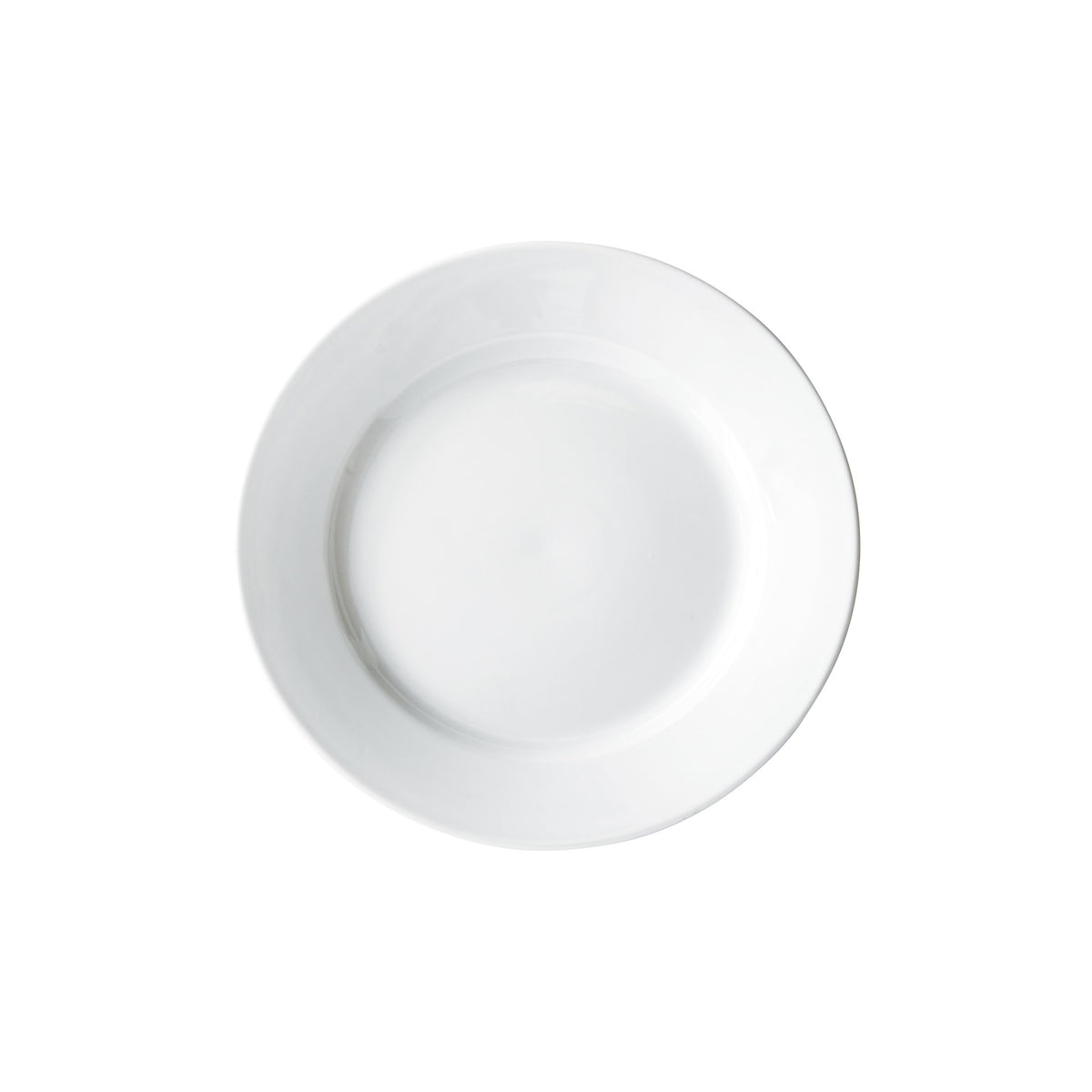 Picture of Winco BPR-9RE Birkhall Plate with Rolled Edge, 9 in. Dia. x 1 in., White Porcelain, Round - 24 Piece