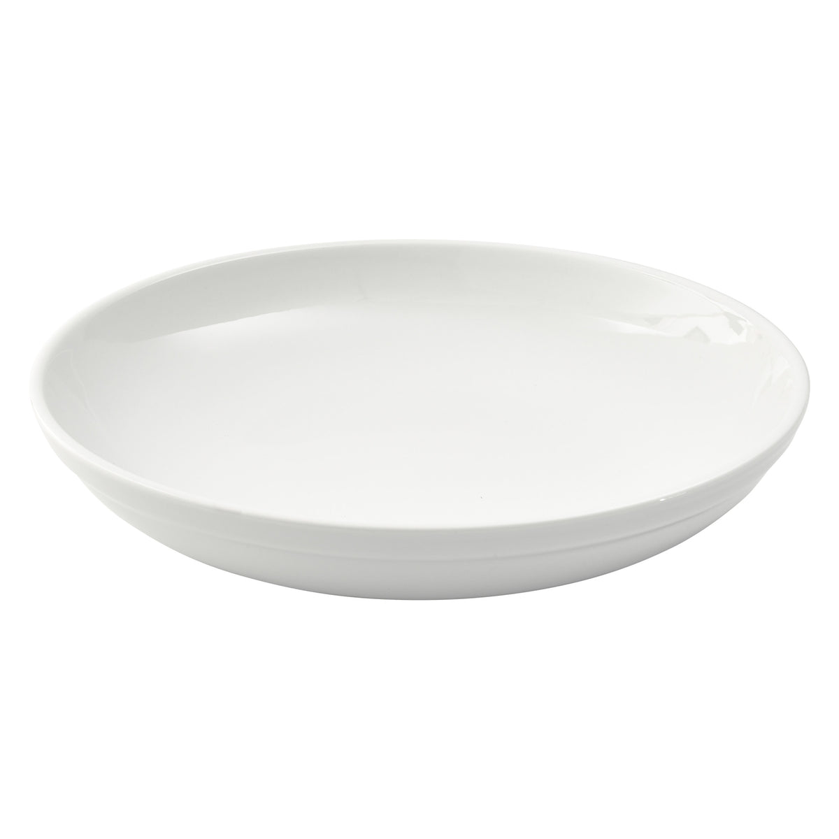 Picture of Winco SSB-48 Specialty Salad Bowl, 48 oz, White Porcelain, 12 Piece, 10.5 in. Dia. x 2.13 in. - Round