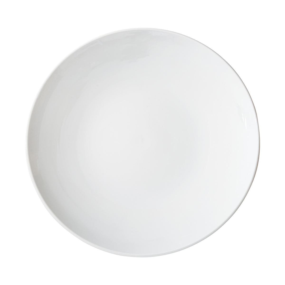 Picture of Winco OKP-14 Brechia Coupe Plate, 14 in. Dia. x 1.75 in., White Porcelain, 6 Piece