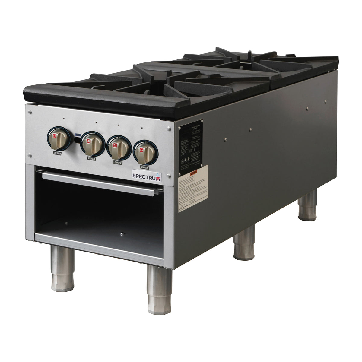 Picture of Winco NGSP-2 Spectrum Stock Pot Stove, Double Grate
