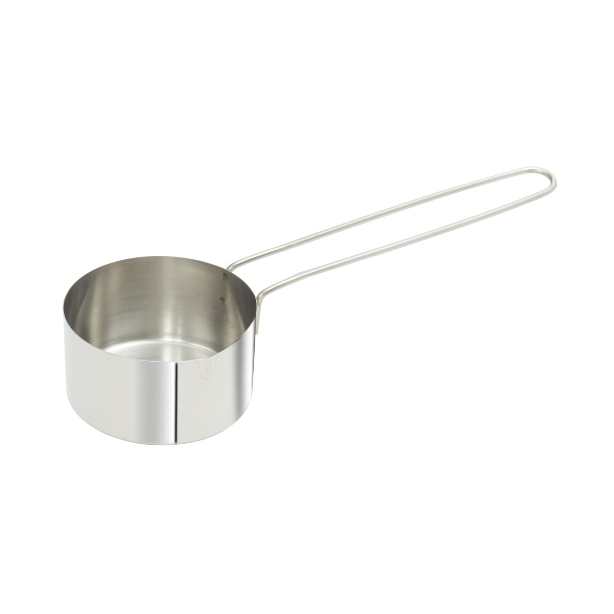 Picture of Winco MCPL-075C Stainless Steel Measuring Cup with 6 in. Long Loop Handle, 0.75 Cup