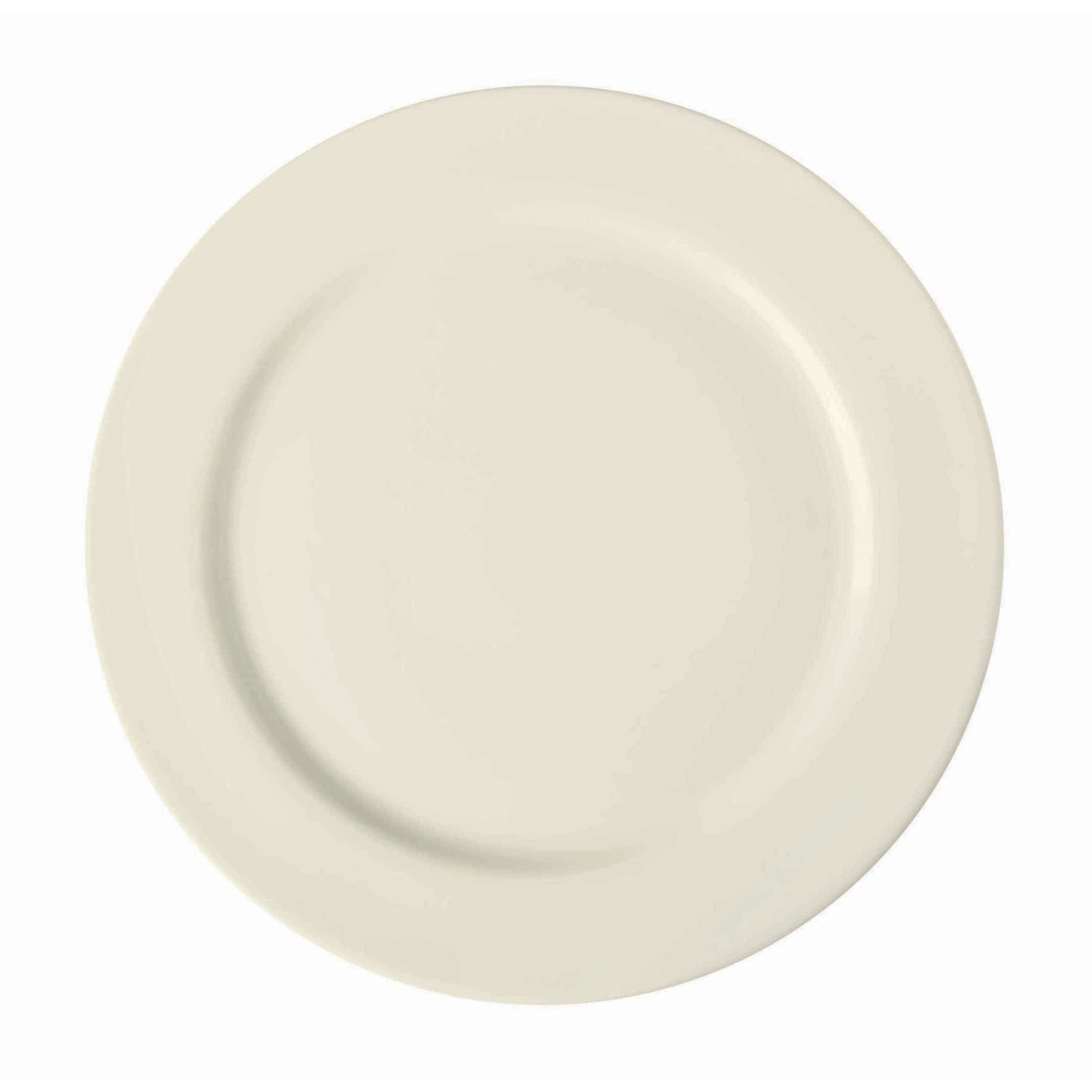 Picture of Winco PP1100702724 10.75 in. Cream White Porcelain Rolled Edge Plate, Corona Americana - 2 Dozen