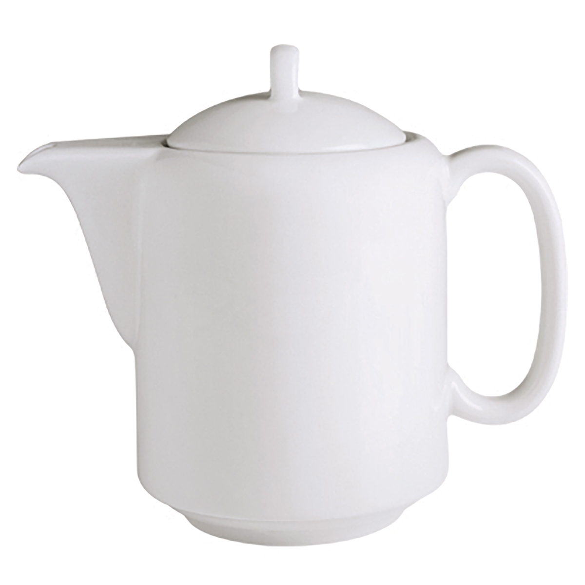 Picture of Winco PA1101708006 16.5 oz Bright White Porcelain Stackable Coffee Pot, 6.06 Max. Dia., Corona Actualite - Each 6