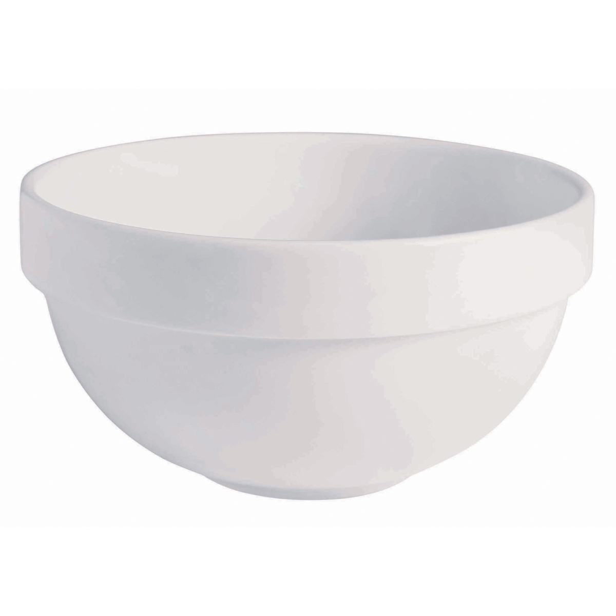 Picture of Winco PA1101905412 45 oz Bright White Porcelain Salad Bowl, 7 in. Dia., Corona Actualite - 1 Dozen