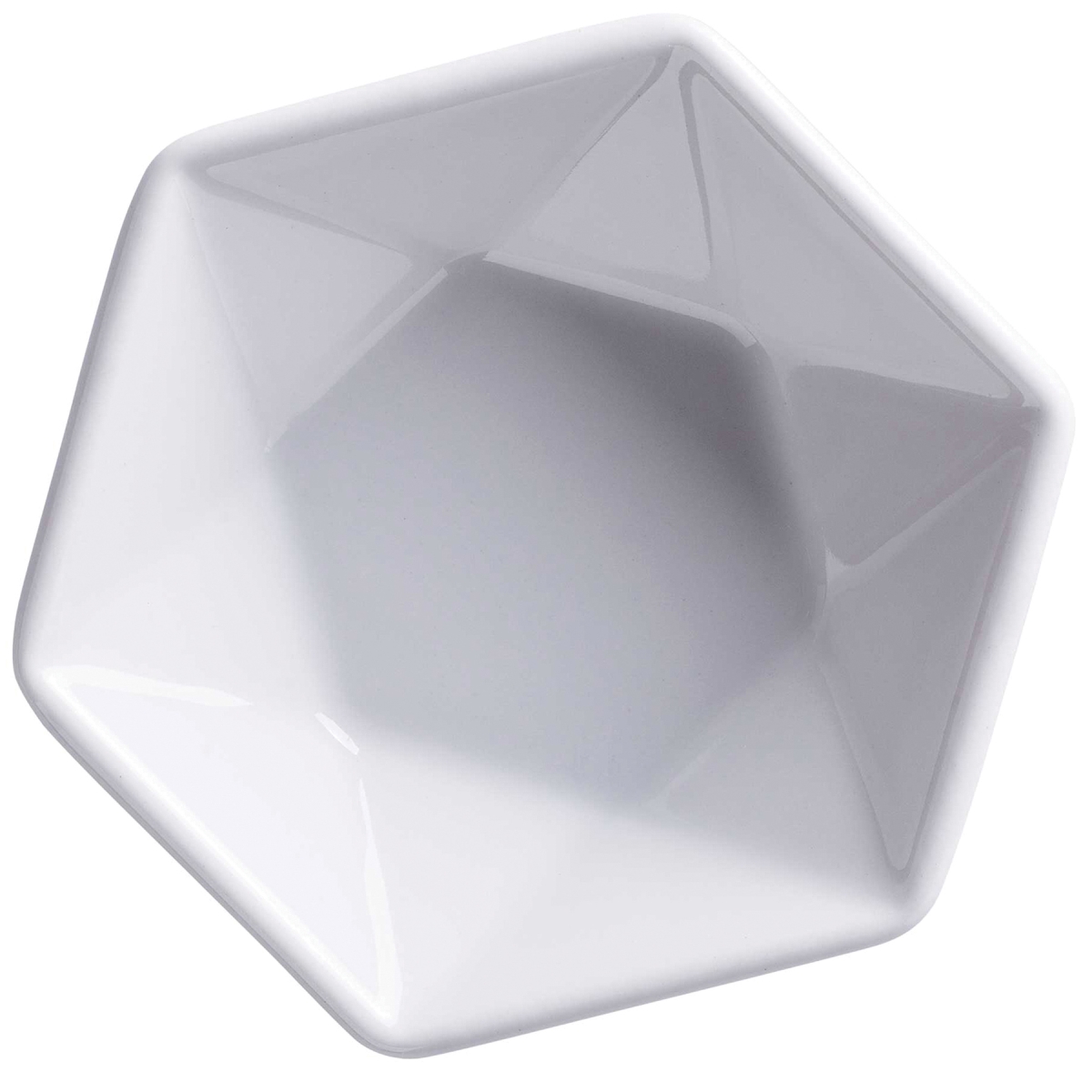 Picture of Winco PA1101610024 2.75 x 2.75 in. Bright White Porcelain Hexagonal Plate, Corona Actualite - 2 Dozen