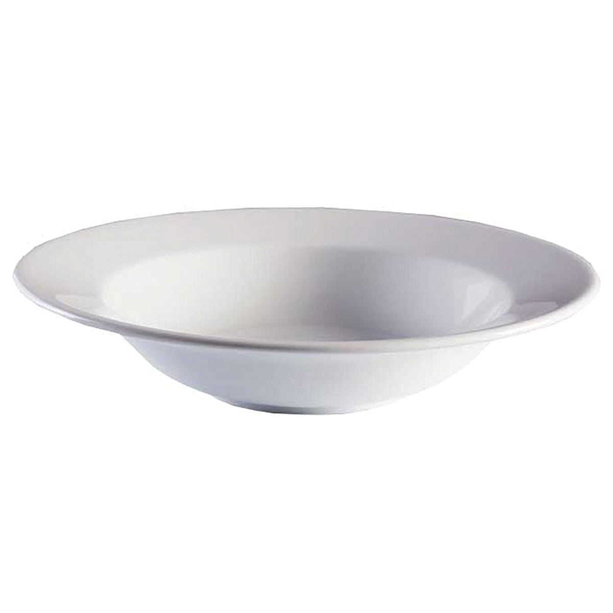 Picture of Winco PA1101903712 18.2 oz Bright White Porcelain Rimmed Bowl, 9.75 in. Dia., Corona Actualite - 1 Dozen
