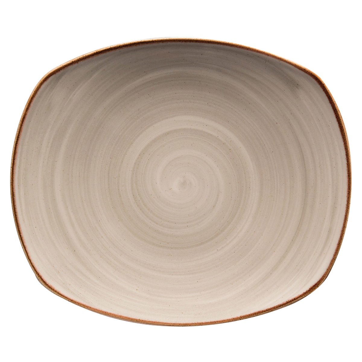 Picture of Winco PP1607722612 10 in. Grey Porcelain Plate, Corona Artisan Grey - 1 Dozen