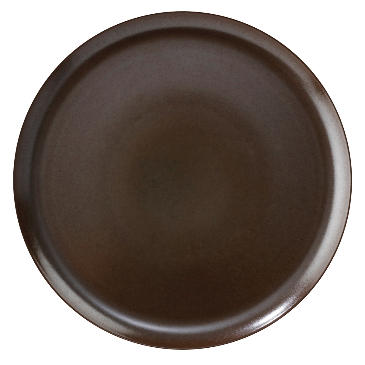 Picture of Winco PA1942712324 9 in. Brown Reactive Glaze Porcelain Coupe Plate, Corona Cosmos Mercury - 2 Dozen