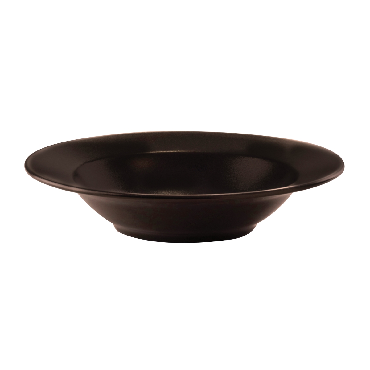Picture of Winco PP1942903712 18.2 oz Brown Reactive Glaze Porcelain Rimmed Bowl, 9.75 in. Dia., Corona Cosmos Mercury - 1 Dozen