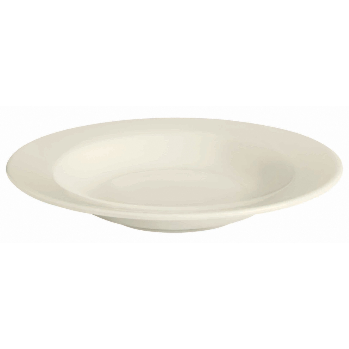 Picture of Winco PP1100703624 9.7 oz Cream White Porcelain Soup Bowl with Rim, 9 in. Dia., Corona Americana - 2 Dozen
