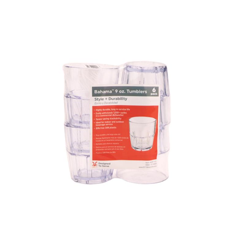 Picture of Winco SP-9909-1-CL 9 oz - 9.45 oz Rim-Full, 3.25 in. Rocks, 3.5 in. Tall - Clear