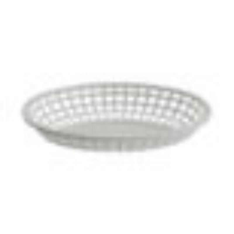 Picture of Winco OB-938-W 9.5 x 6 in. Oval Basket, 2 in. Deep - White