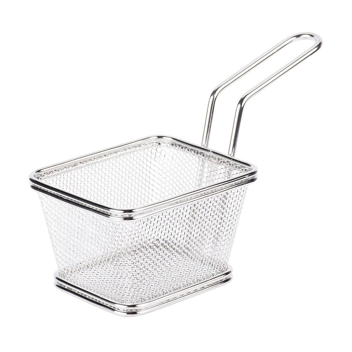Picture of Winco 4-81860 4 x 3.25 in. Single Serving Fry Basket, 2.25 in. Tall - Stainless Steel - Each 40