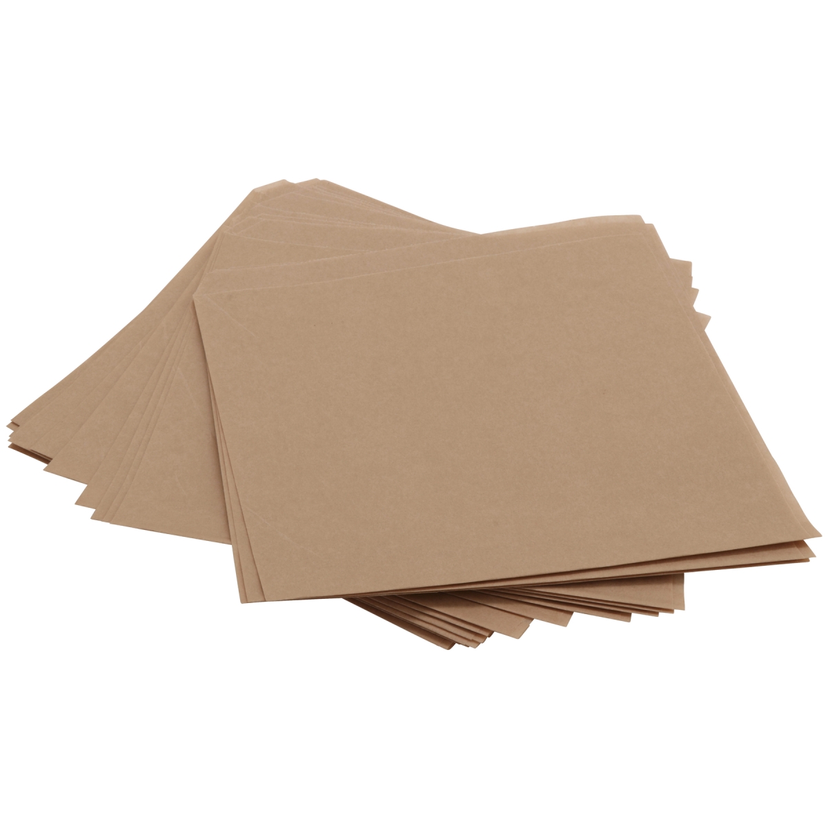 Picture of Winco 4-T4000 7 x 7 in. Food-Safe Double-Open Bag & Wire Cone Basket Liner & Deli Wrap, Brown, 2000 Piece
