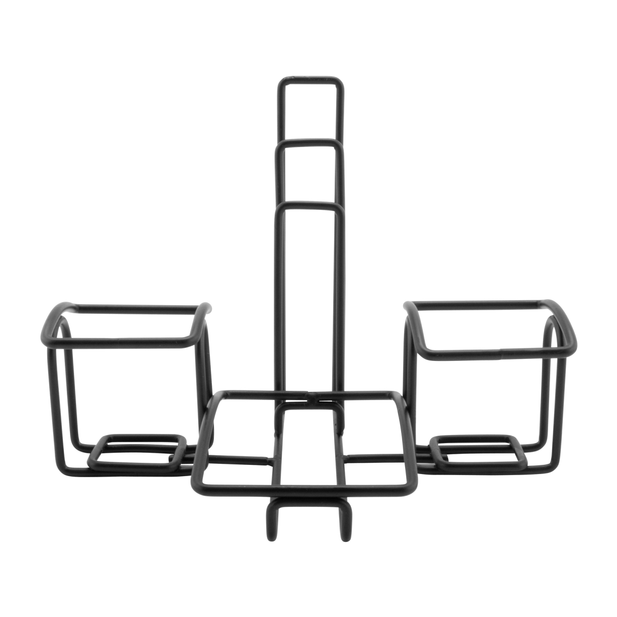 Picture of Winco 4-931615 7.5 x 5 in. 2-Compartment Caddy with Menu Holders, 6 in. Tall - Black - Each 12