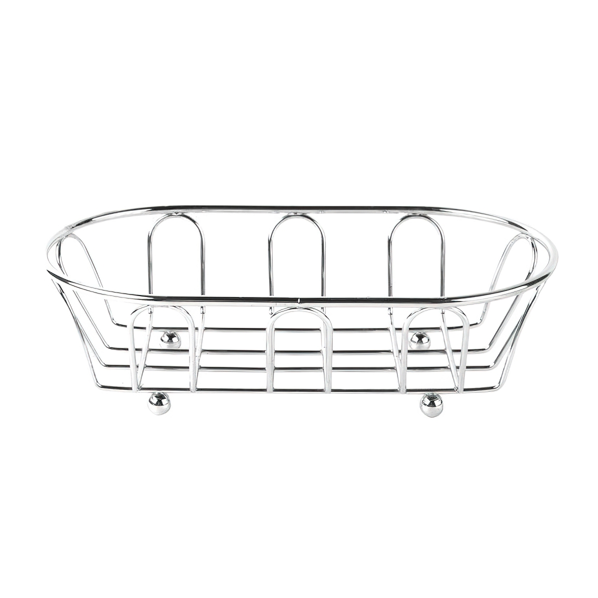 Picture of Winco 4-22450 7.75 x 4.5 in. Basket, 2.25 in. Tall - Chrome - Each 12