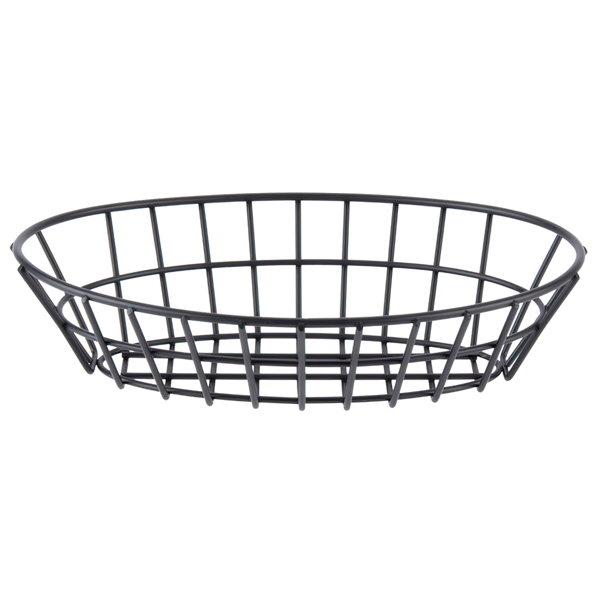 Picture of Winco 4-30188 12 x 8.25 in. Oval Grid Basket, 2 in. Tall - Black - Each 12
