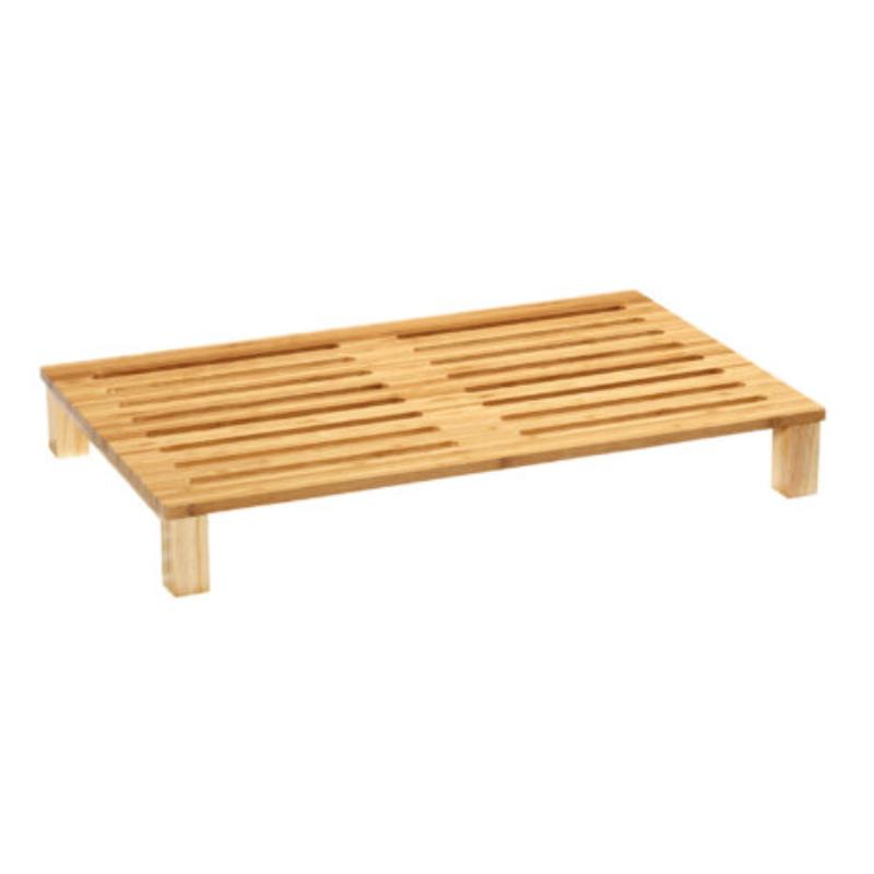 Picture of Winco BCB-SLOT-BAM Full Size Slotted Bread Cutting Board, Bamboo - 21.5 x 13.25 in., 3 in. Tall