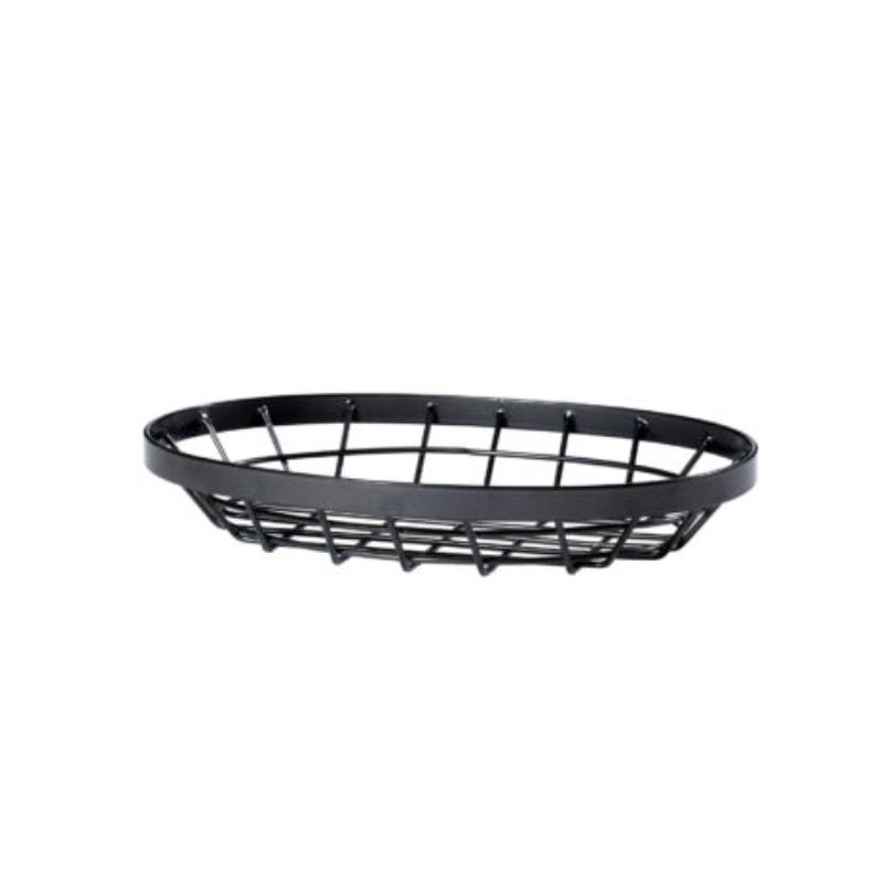 Picture of Winco WB-961-MG 9 x 6 in. Oval Metal Grey Wire Food Serving Basket, 1.75 in. Tall, G.E.T. Vector