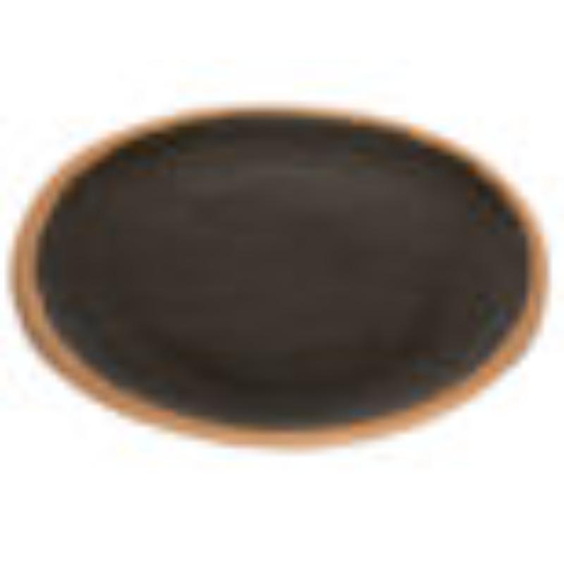 Picture of Winco P-101-BR 10.5 in. Brown Melamine Round Dinner Plate, G.E.T. Pottery Market Glazed