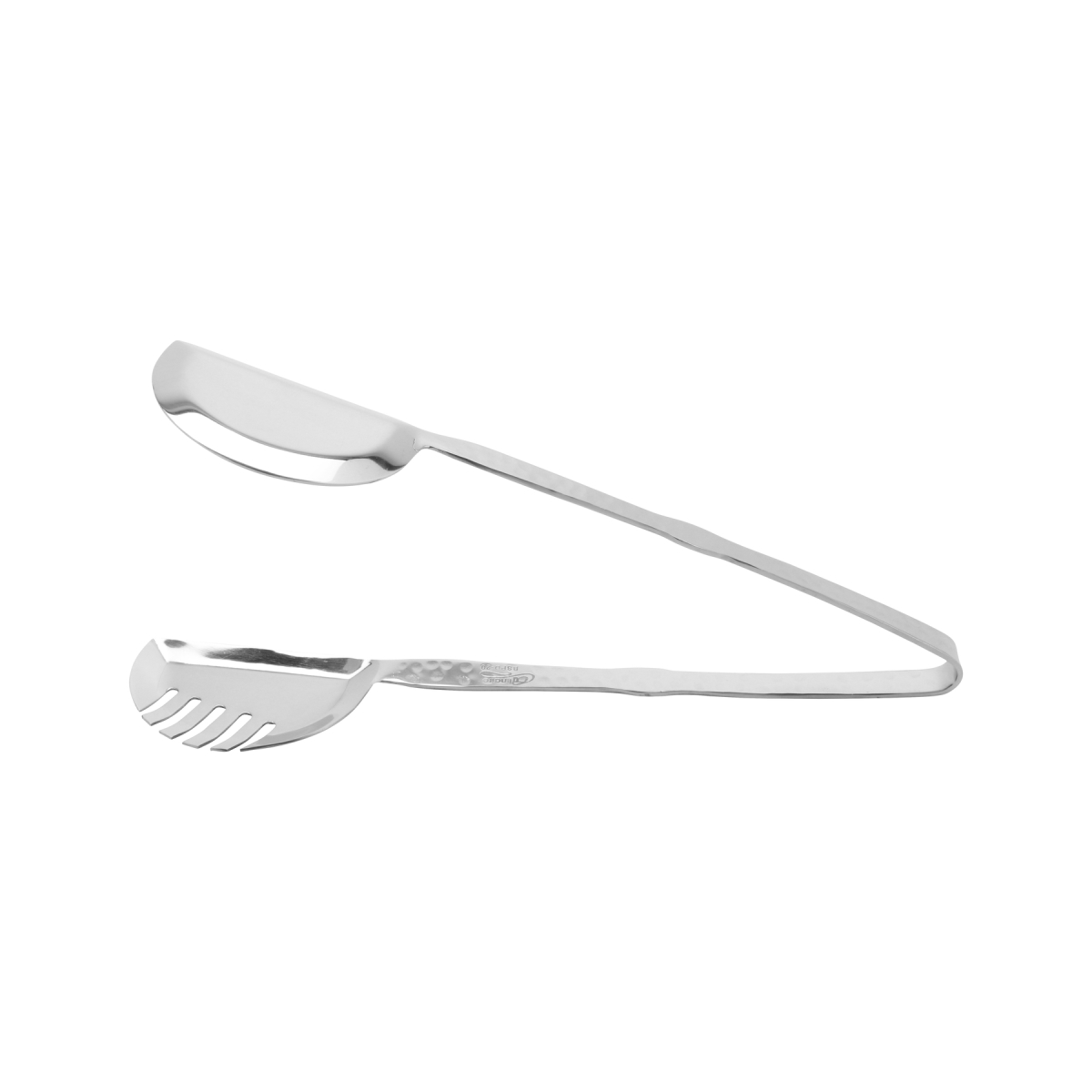 Picture of Winco BSPD-20 10.5 in. Stainless Steel Comb Salad Tong with Pounded Finish - Each 12