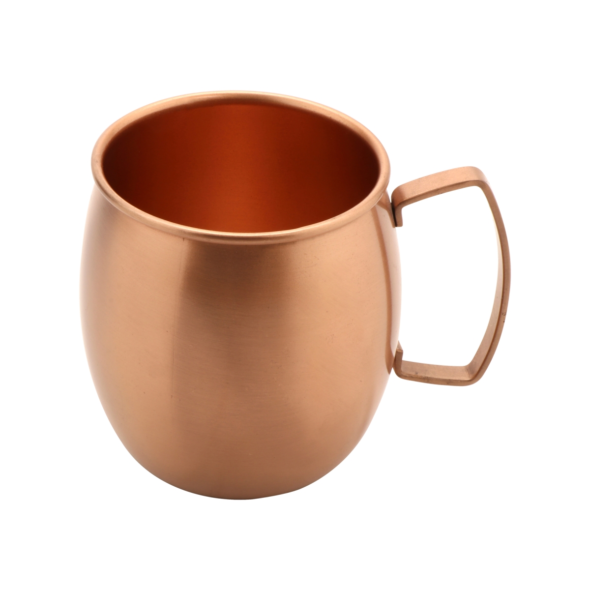 Picture of Winco CPRMUG-01 16 oz Copper-Plated Mug with Brushed Finish - 19 oz Rim-Full, 3.25 in. Top Dia., 4 in. Tall - G.E.T. Copper Drinkware - Each 6