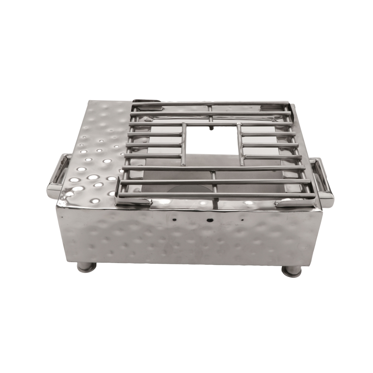 Picture of Winco SSCVR-01 Pounded Stainless Steel Single Burner Cover, 14.75 x 11.25 x 4.5 in.