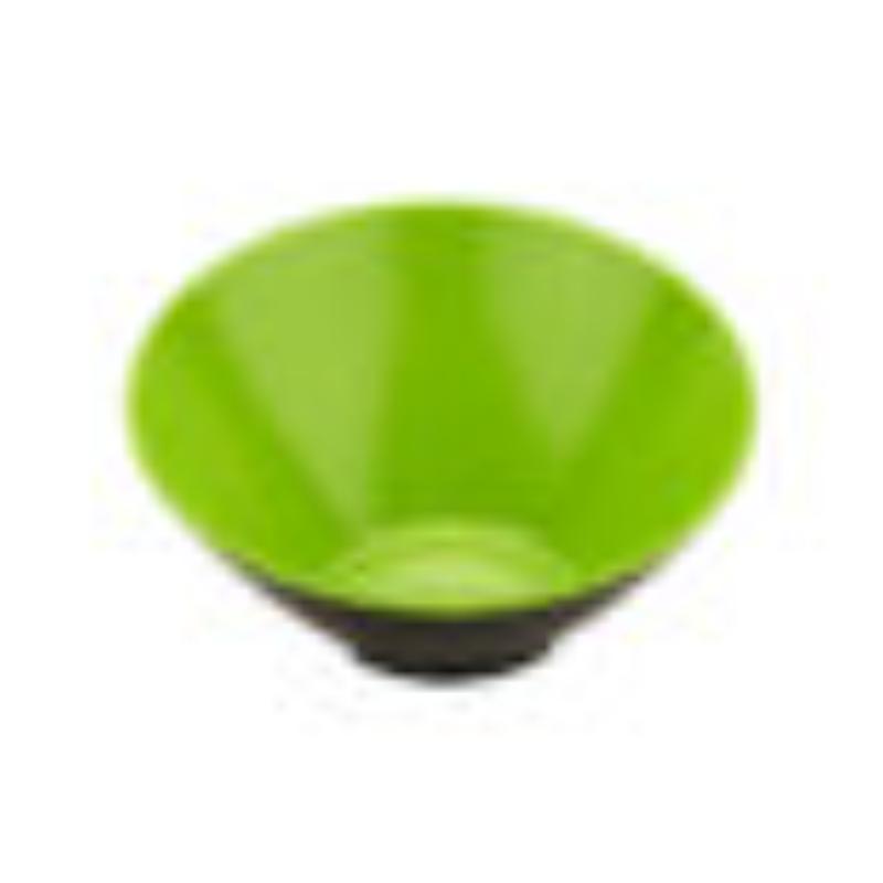 Picture of Winco B-792-G-BK 24 oz - 1.3 qt. Rim-Full - 9.25 in. Cascading Bowl, 4.75 in. Deep - Green with Black Interior